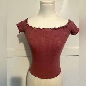Aeropostale Dusty Rose Crop Top